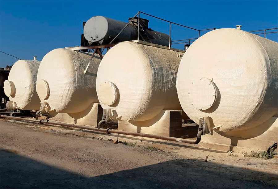 Утепление газгольдера